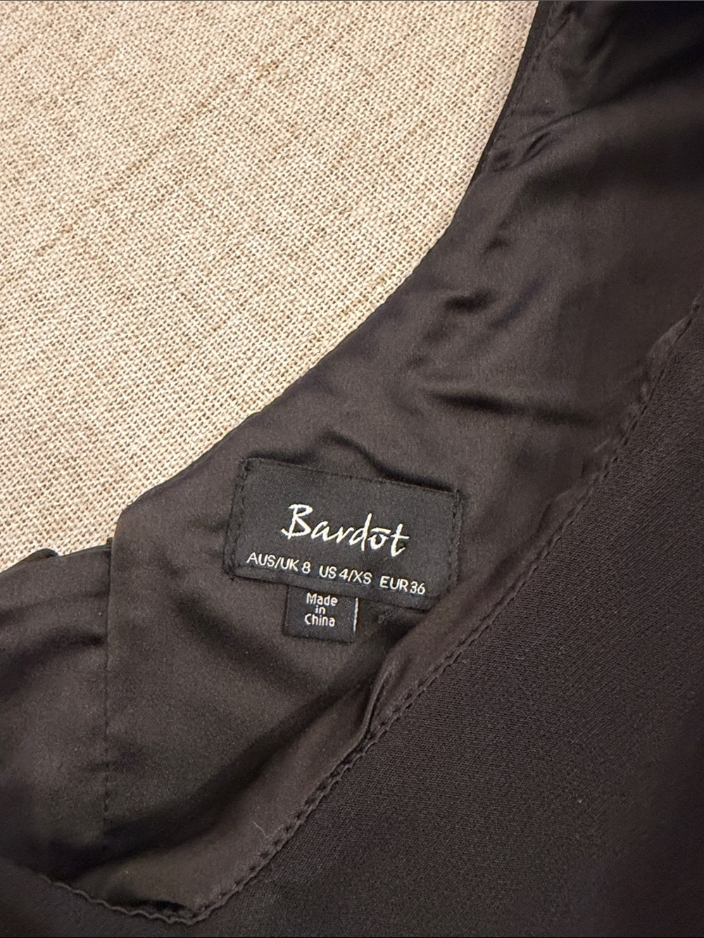 Bardot Black One-Shoulder Dress